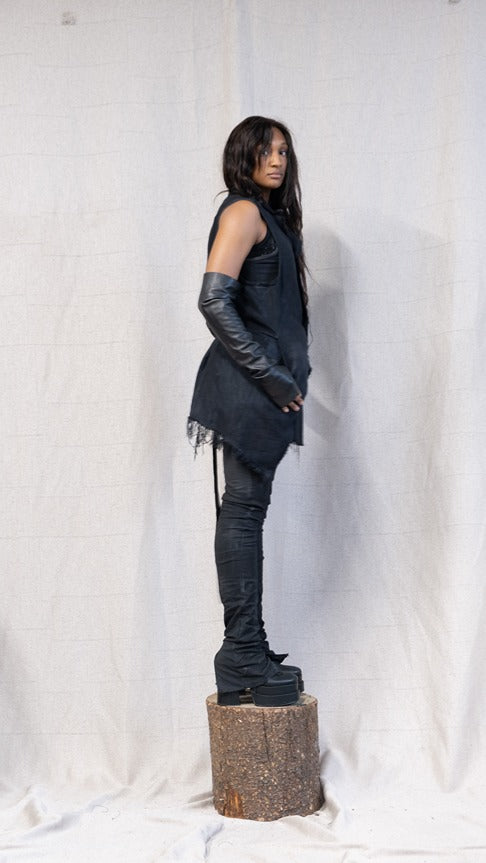 SS23 FEMME || PROTOLOGICAL ARCHETYPE VEST - BLACK