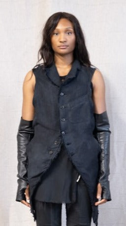 SS23 FEMME || PROTOLOGICAL ARCHETYPE VEST - BLACK