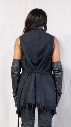 SS23 FEMME || PROTOLOGICAL ARCHETYPE VEST - BLACK