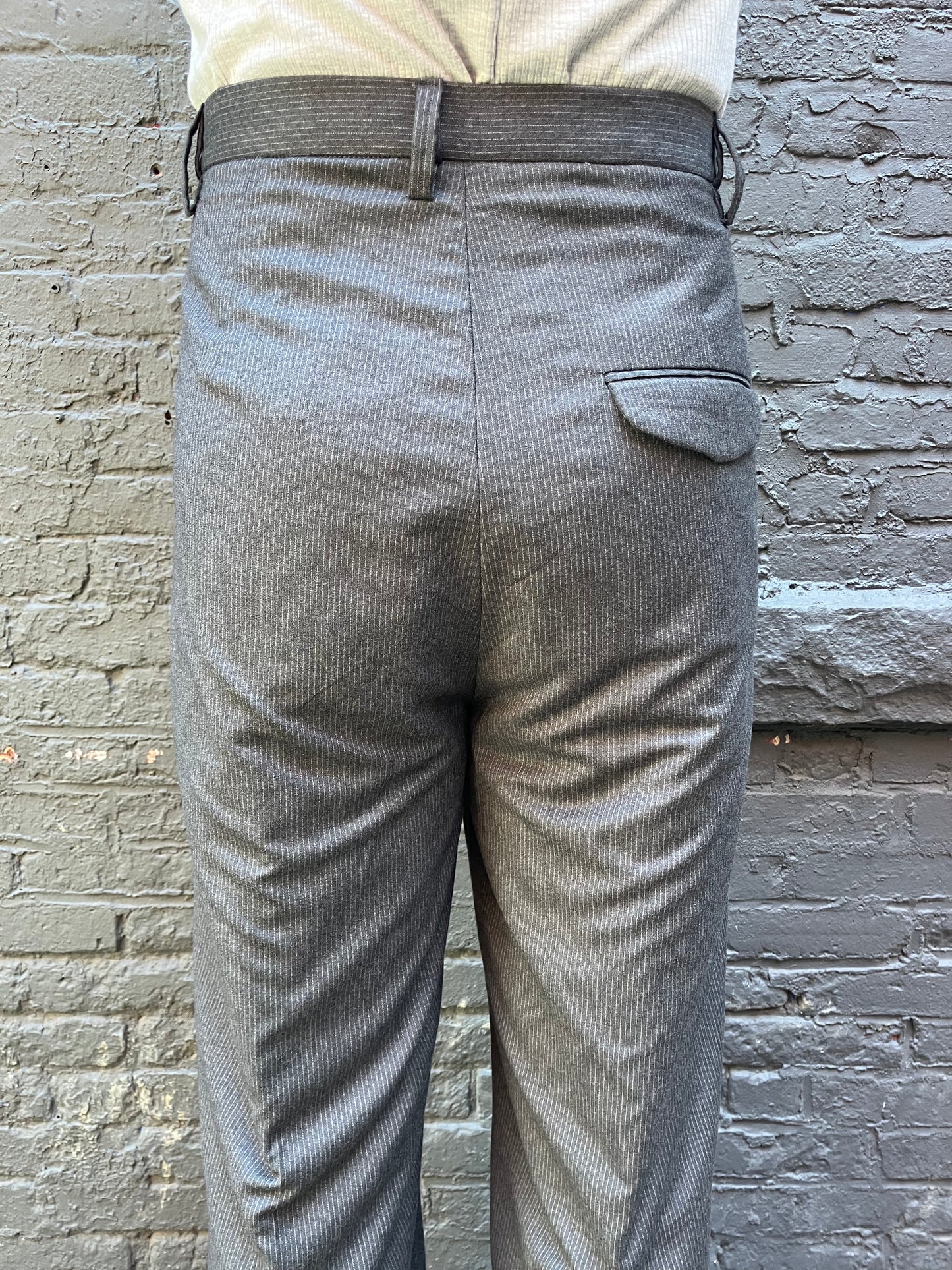 FW23 || GODDE PANTS || TROPICAL WOOL GREY STRIPE