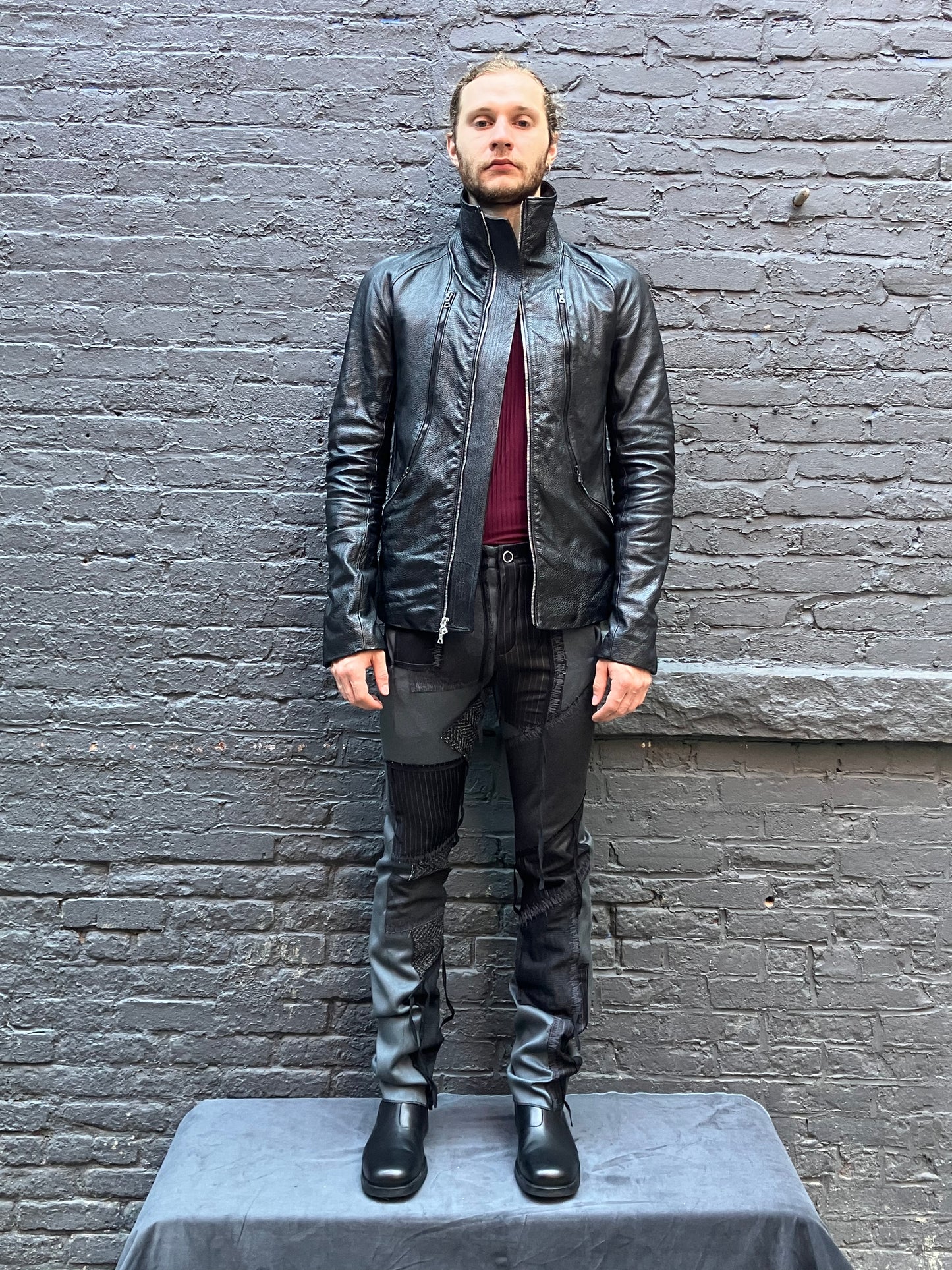 FW23|| TRI ZIP JACKET || BLACK
