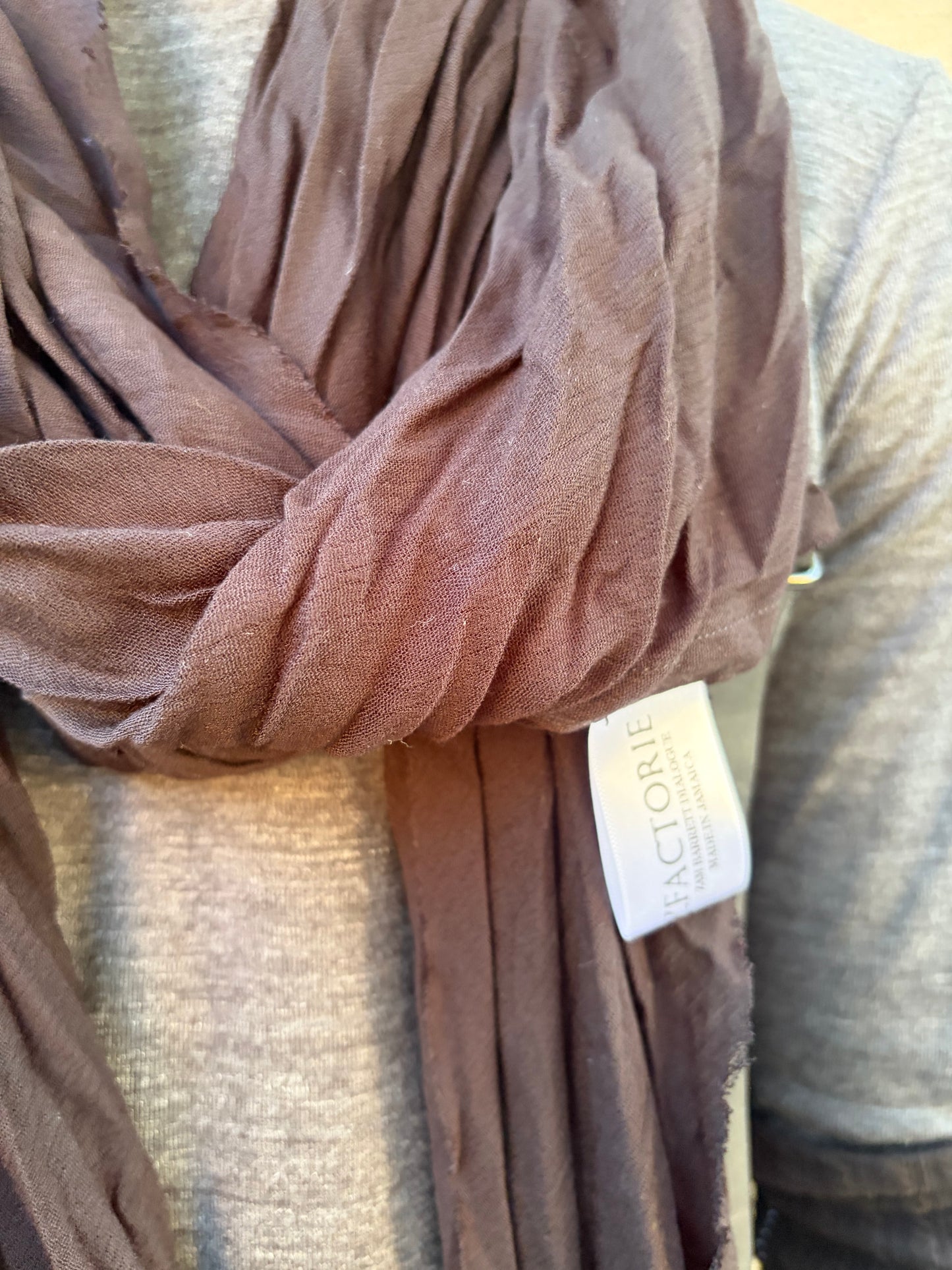 FW25 || BIAS CUT “SLITHERER” SCARF || RAYON - BLACK