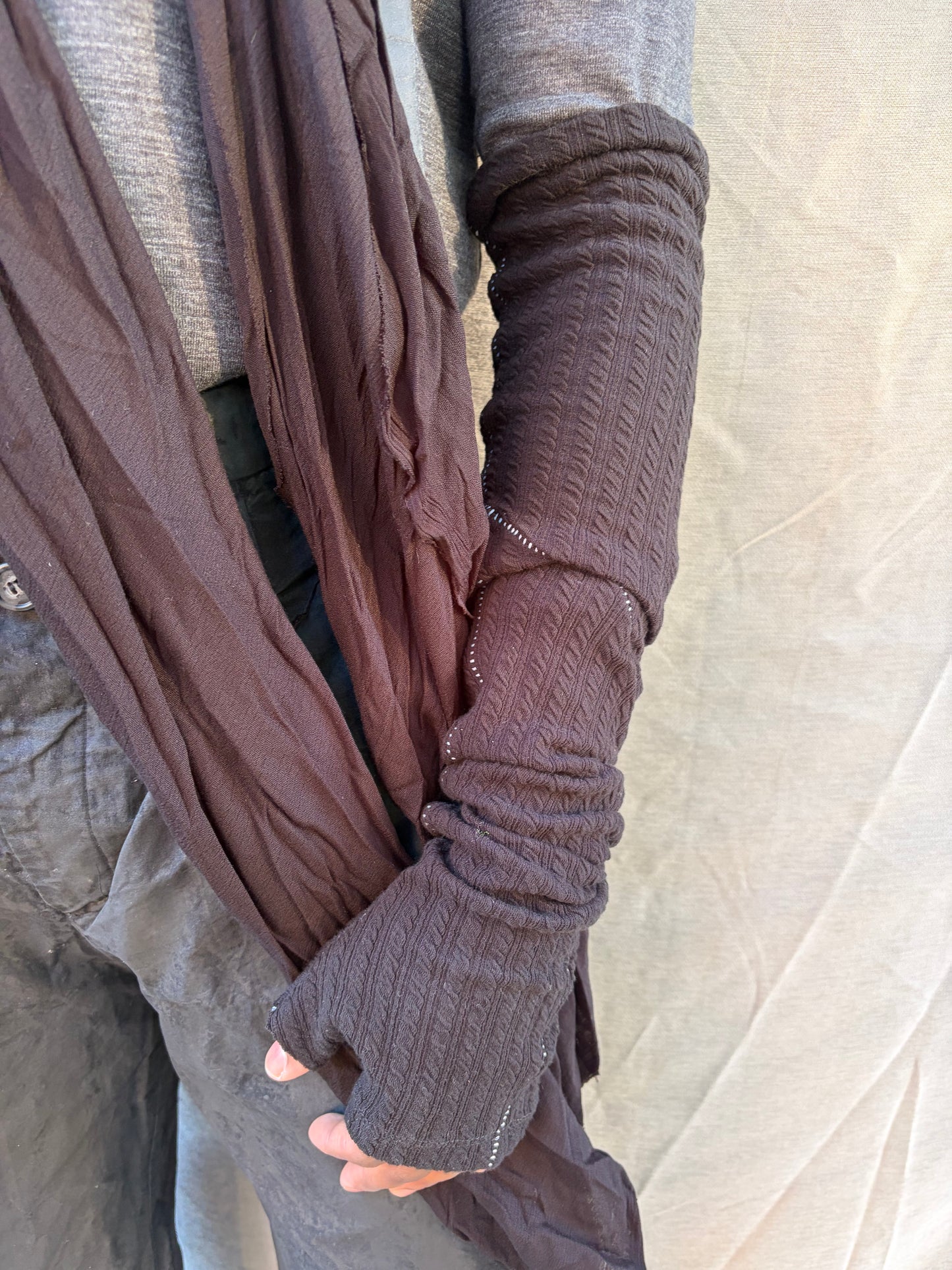 FW25 || BIAS CUT “SLITHERER” SCARF || RAYON - BLACK