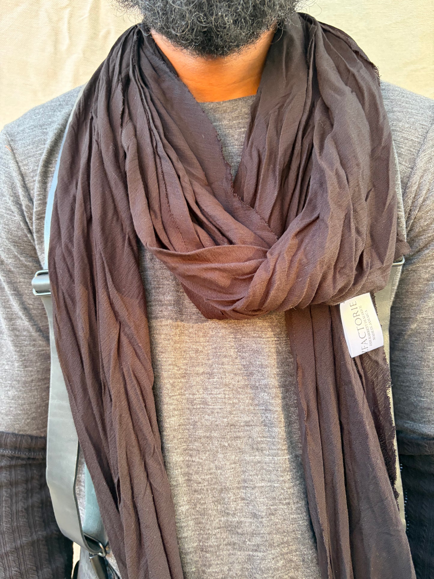 FW25 || BIAS CUT “SLITHERER” SCARF || RAYON - BLACK