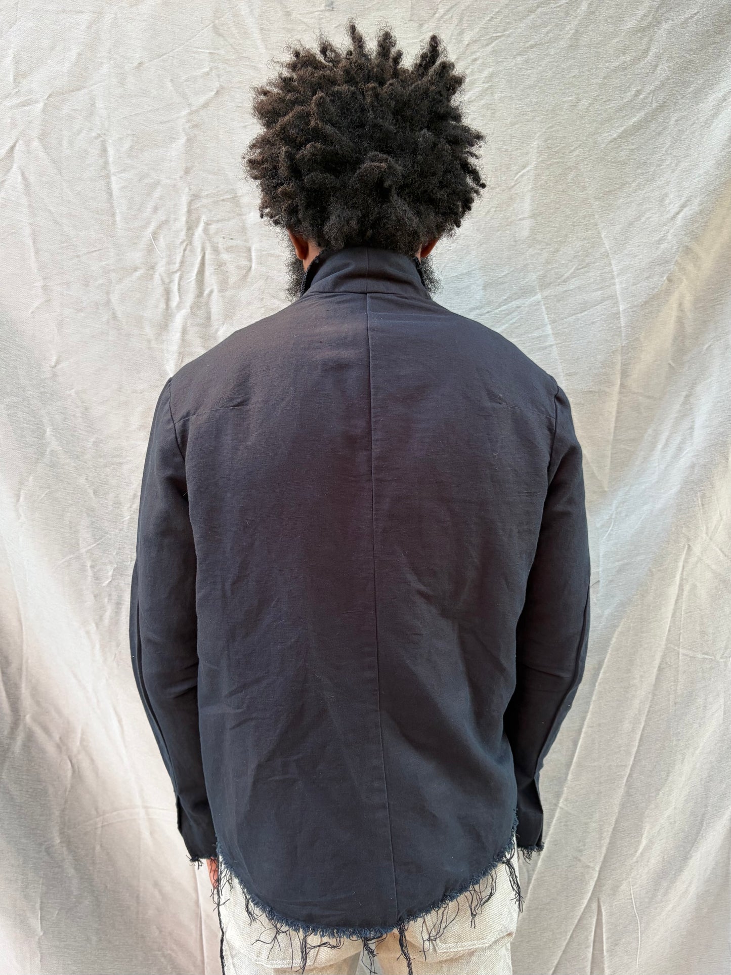 FW25 || PROTOLOGICAL ARCHETYPE SHIRT || LINEN || BLACK