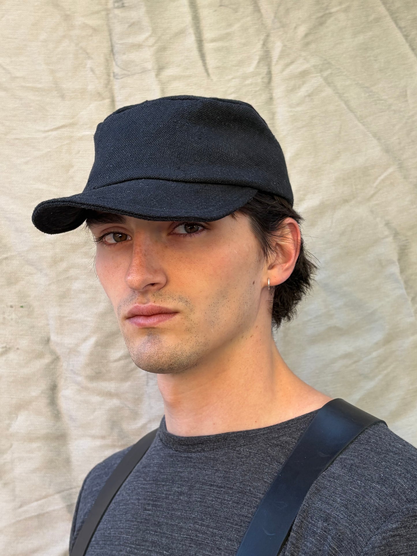 FW25 || SHAPED ZB HAT || 100% EGYPTIAN COTTON|| BLACK