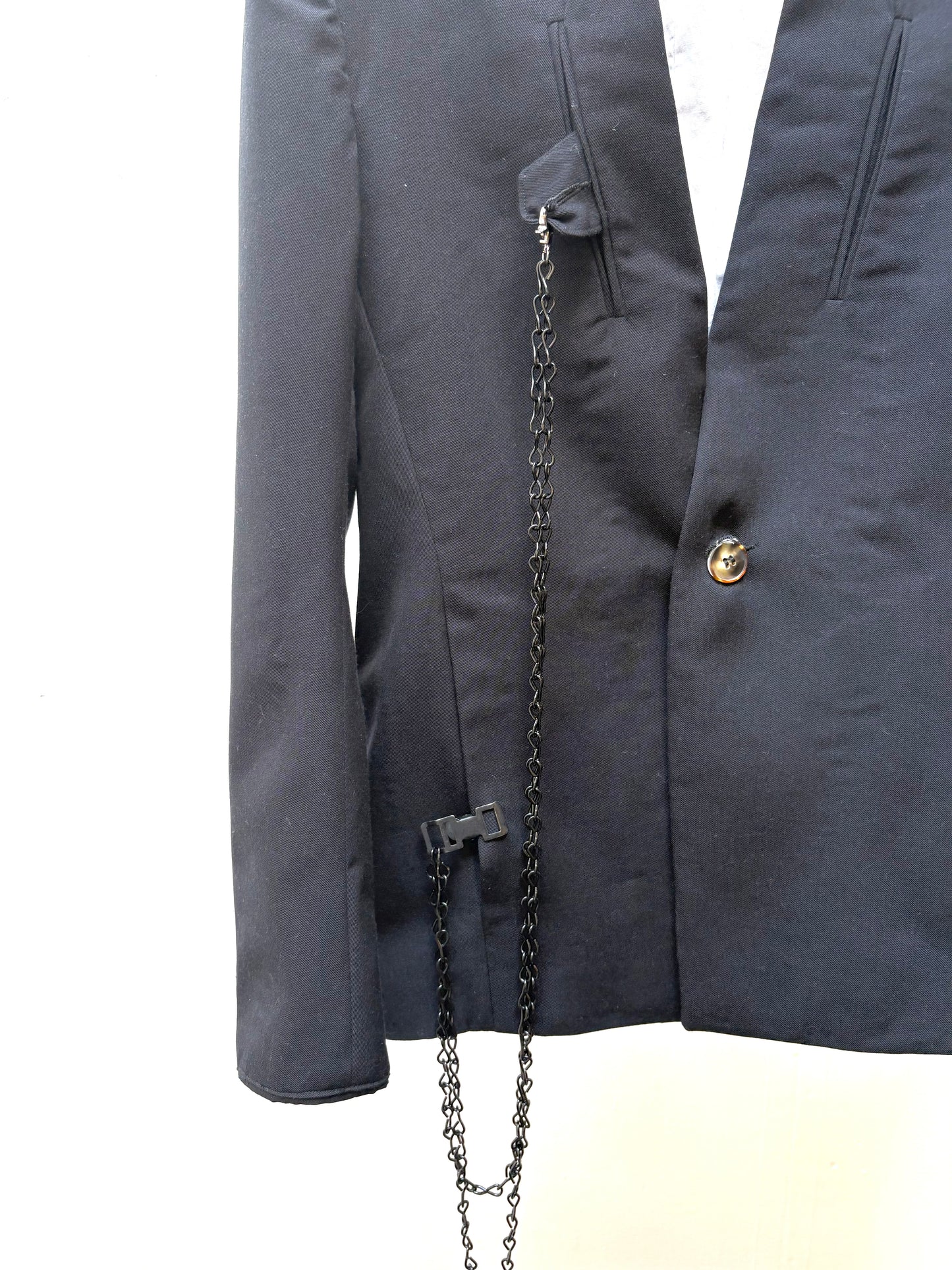 FW25 || SHAWL COLLAR ZAGODA 4 POCKET BLAZER || BLACK WOOL