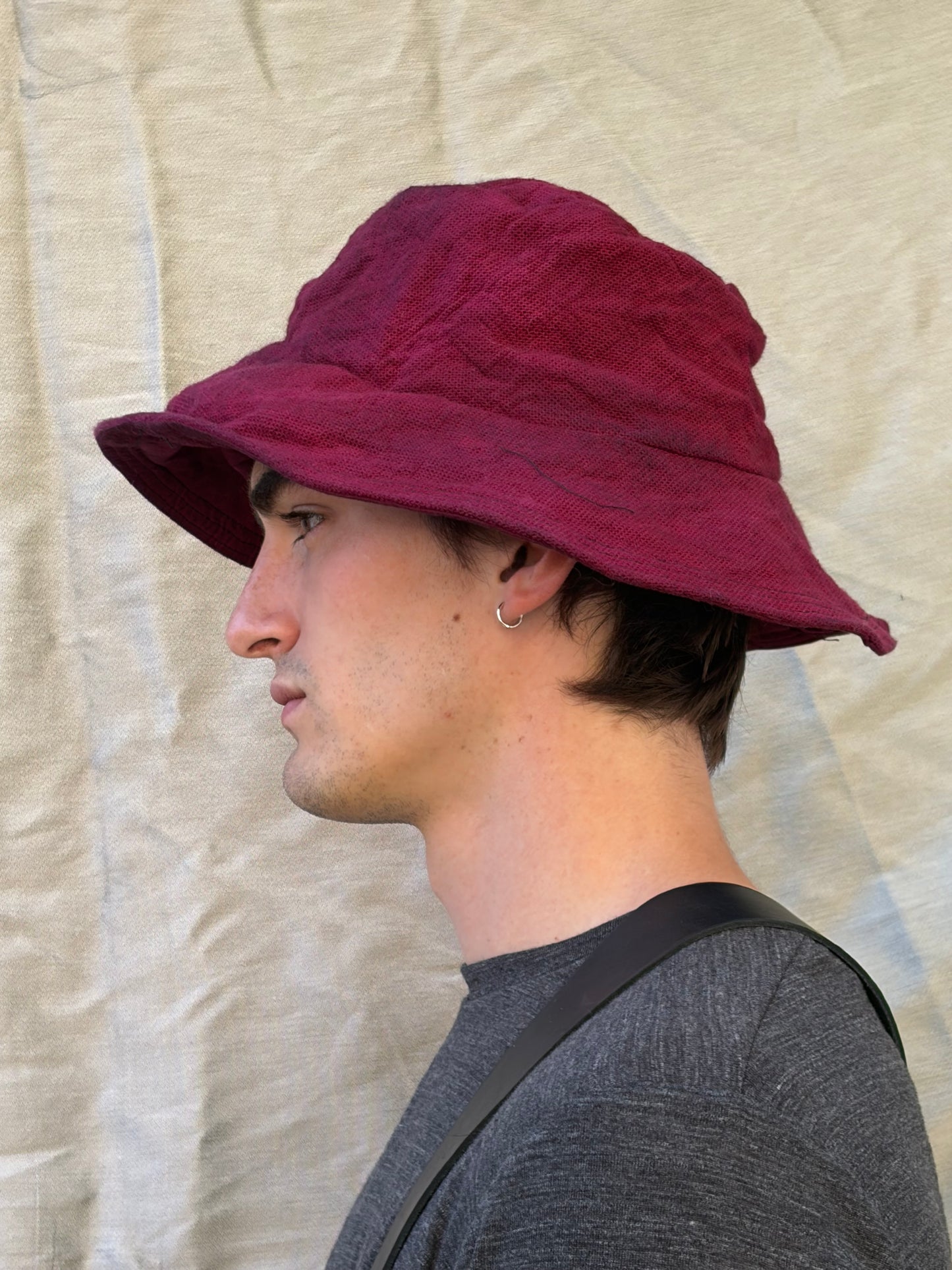 FW25 ||BOILED BUCKET HAT | 100% COTTON || OD RED