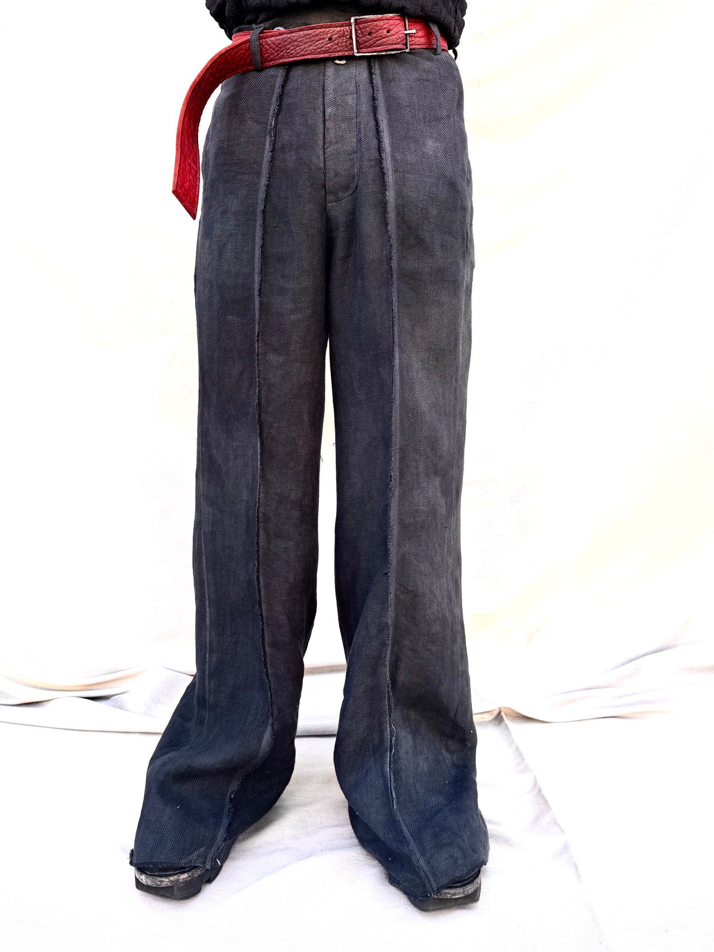 SS25 || OVERDYED SELVEDGE GODDE PANTS || BLACK