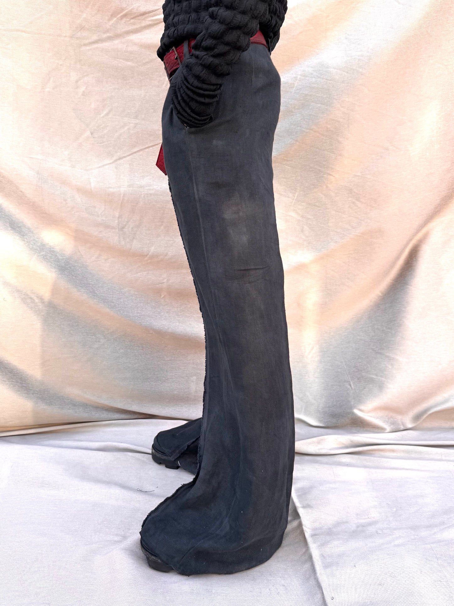 SS25 || OVERDYED SELVEDGE GODDE PANTS || BLACK