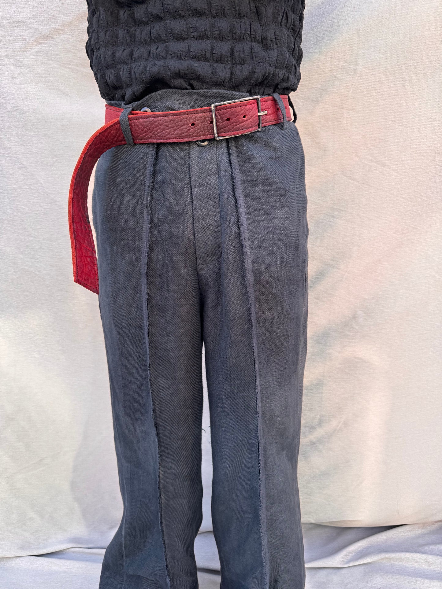 SS25 || OVERDYED SELVEDGE GODDE PANTS || BLACK