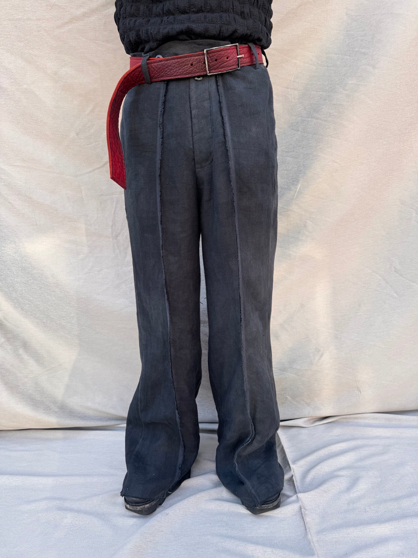 SS25 || OVERDYED SELVEDGE GODDE PANTS || BLACK