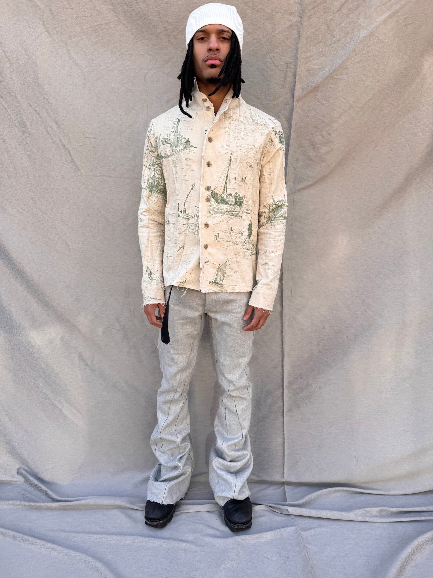 SS25 || PROTOLOGICAL ARCHETYPE CLASSIC || LINEN SHIRT || PRINT