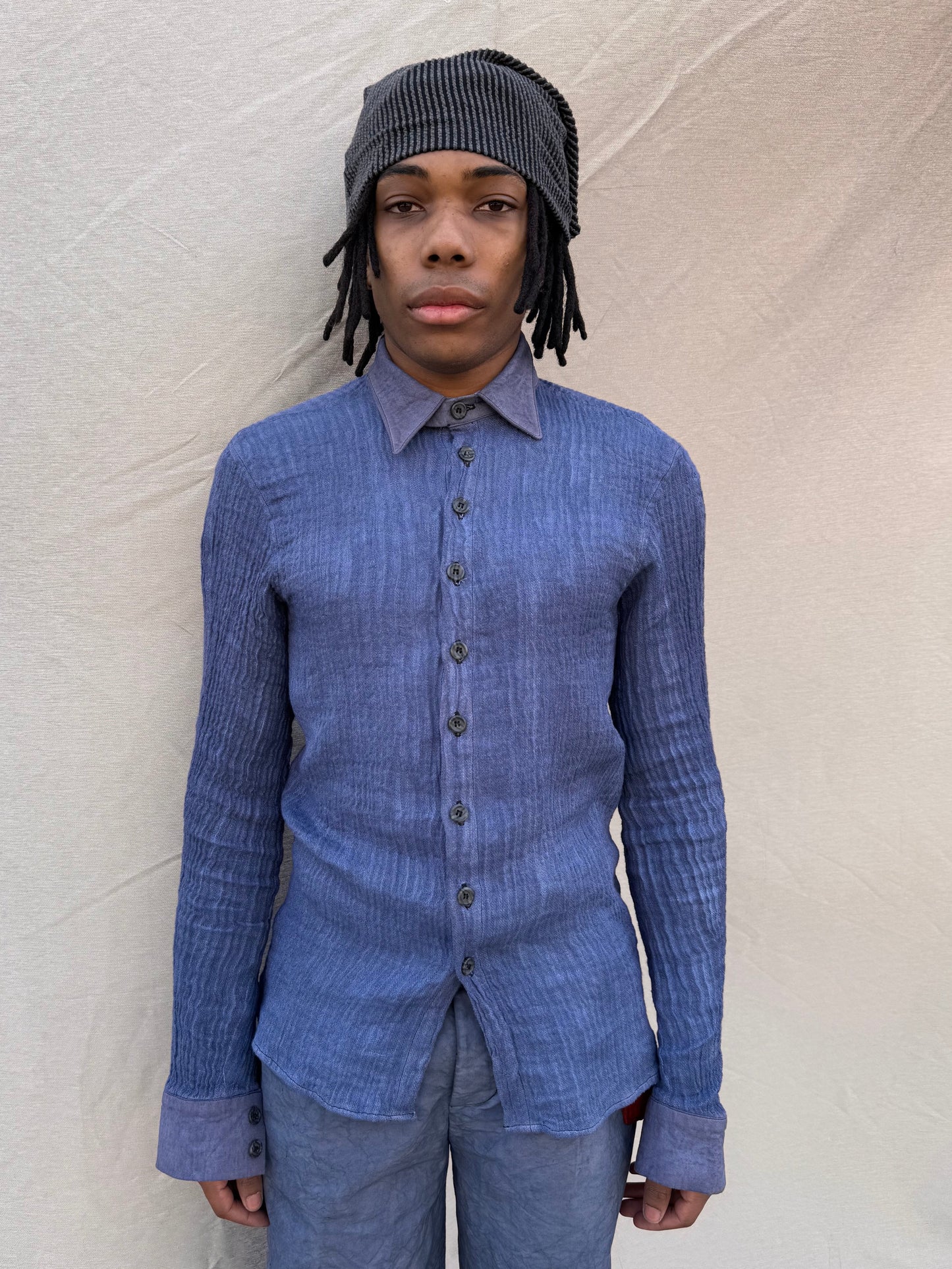 SS25 || FAULTED SHOULDER SHIRT || GREY
