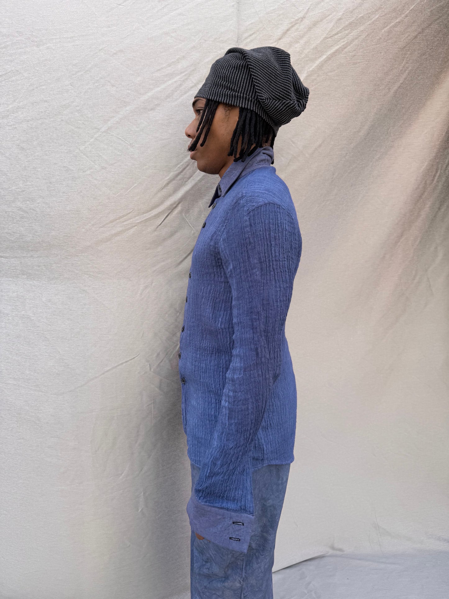 SS25 || FAULTED SHOULDER SHIRT || GREY