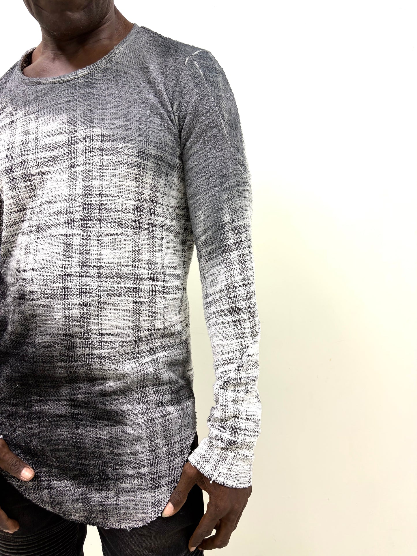 ZBT- JAMAICA || ECHADH SEAM LONG SLEEVE TOP || GRADIENT