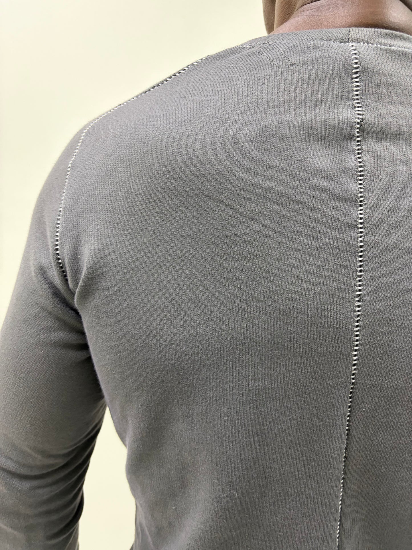 ZBT JAMAICA || OVERLOCKED RAGLAN LONG SLEEVE || GREY