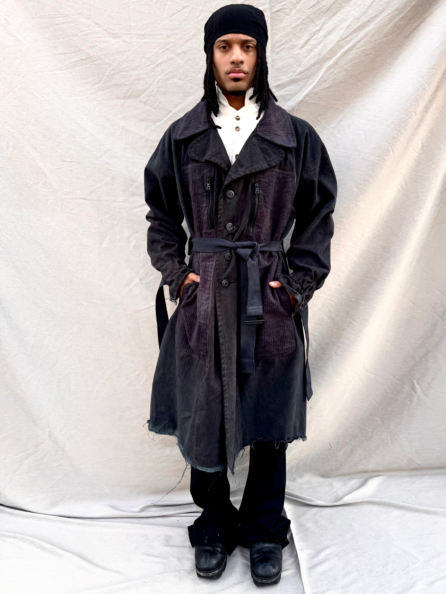 SS25 || BEAST LIGHTWEIGHT TRENCH COAT || BLACK
