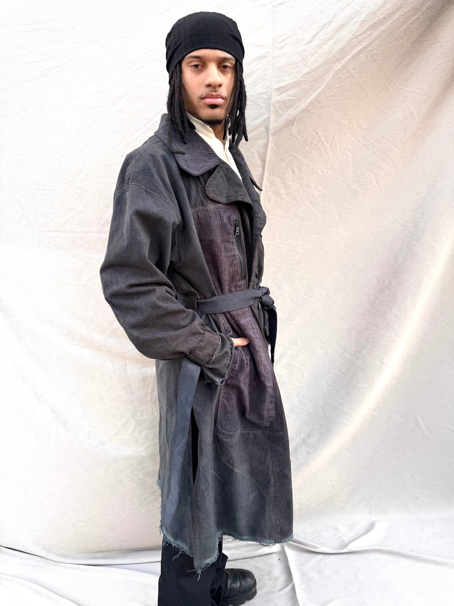 SS25 || BEAST LIGHTWEIGHT TRENCH COAT || BLACK