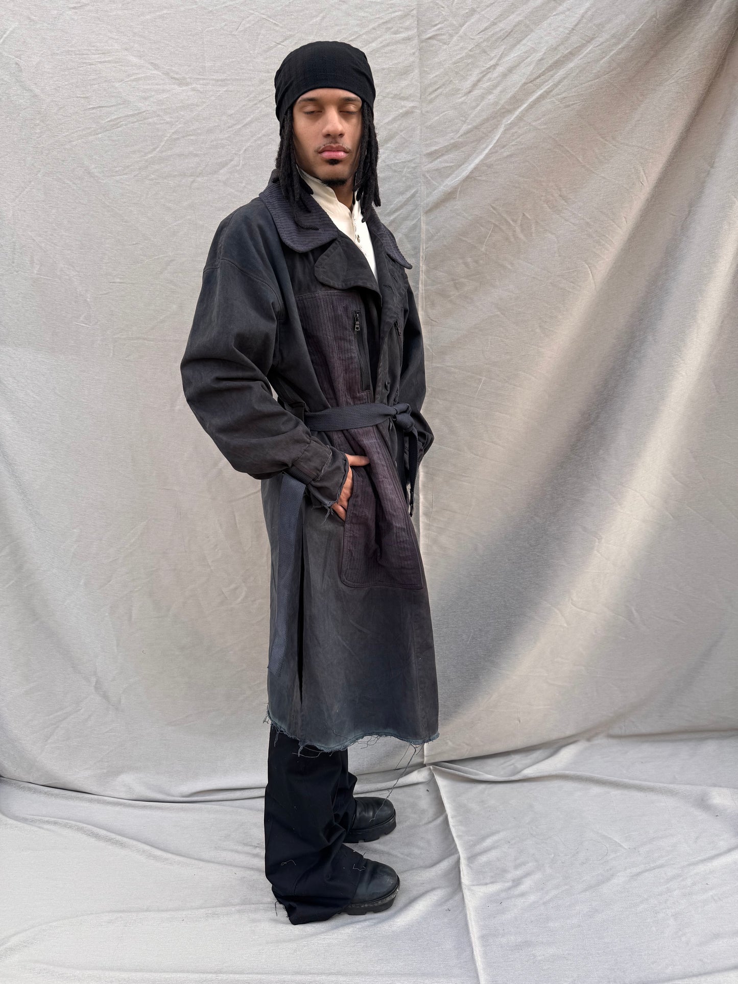 SS25 || BEAST LIGHTWEIGHT TRENCH COAT || BLACK