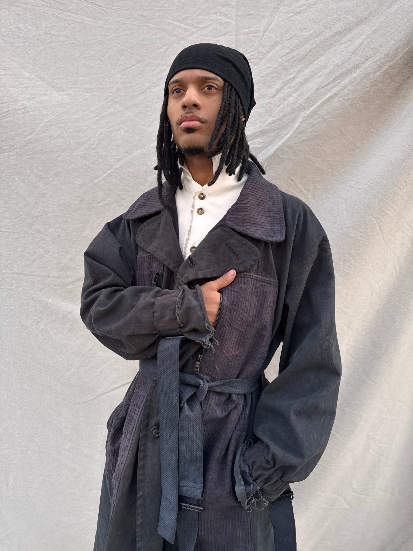 SS25 || BEAST LIGHTWEIGHT TRENCH COAT || BLACK