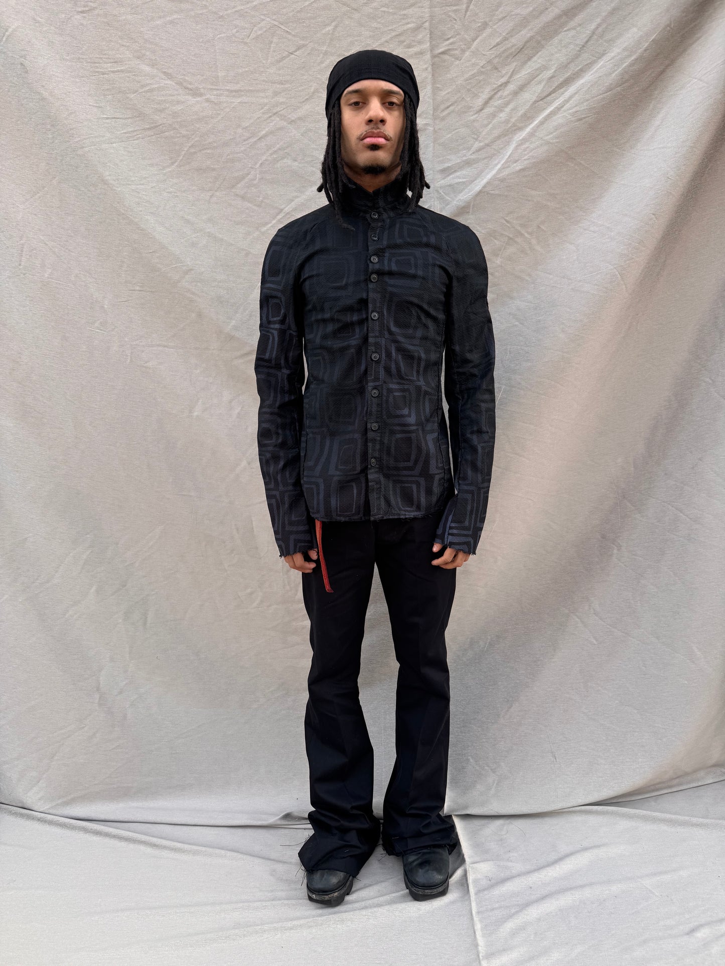 SS25 || OVERLOCKED RAGLAN SHIRT || OD BLACK