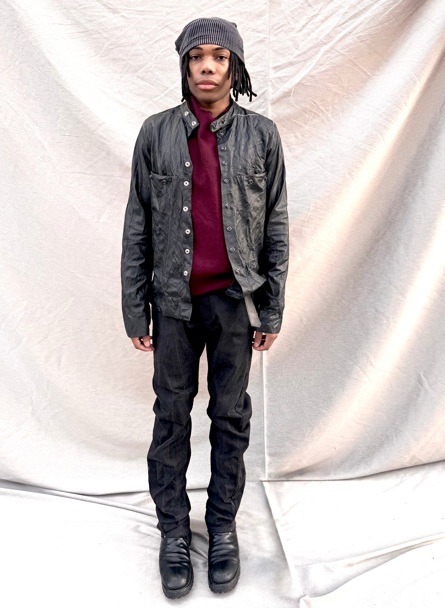 SS25 || OVERLOCKED PROTOLOGICAL TOP || OD -MAROON