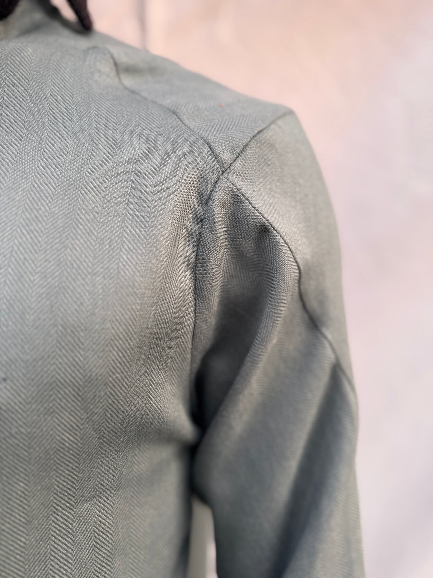 SS25 || PROTOLOGICAL ARCHETYPE SHIRT || GREEN HERRINGBONE