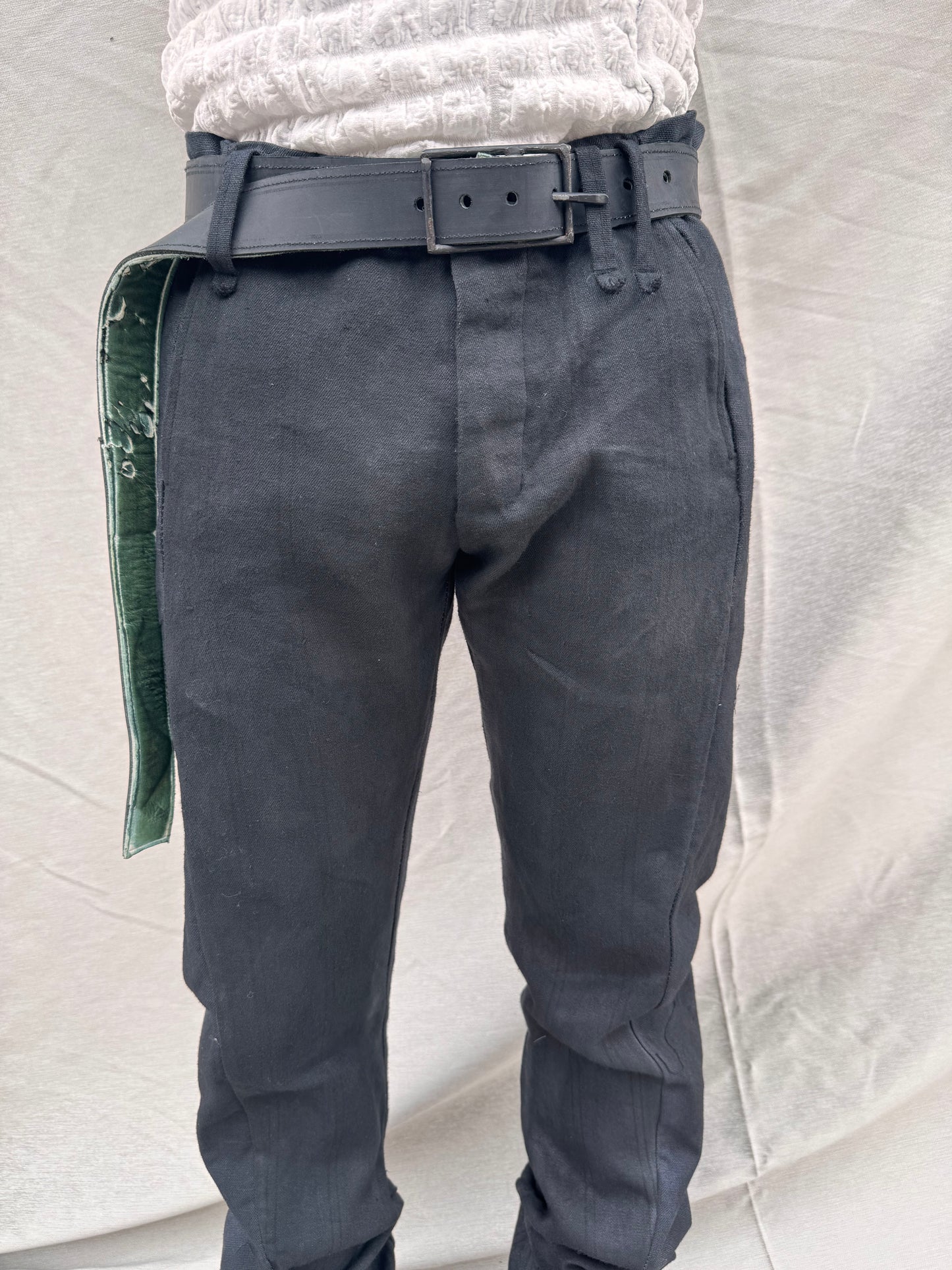 SS25 || CLASSIC SOFT J PANTS || OVERDYED LINEN || BLACK