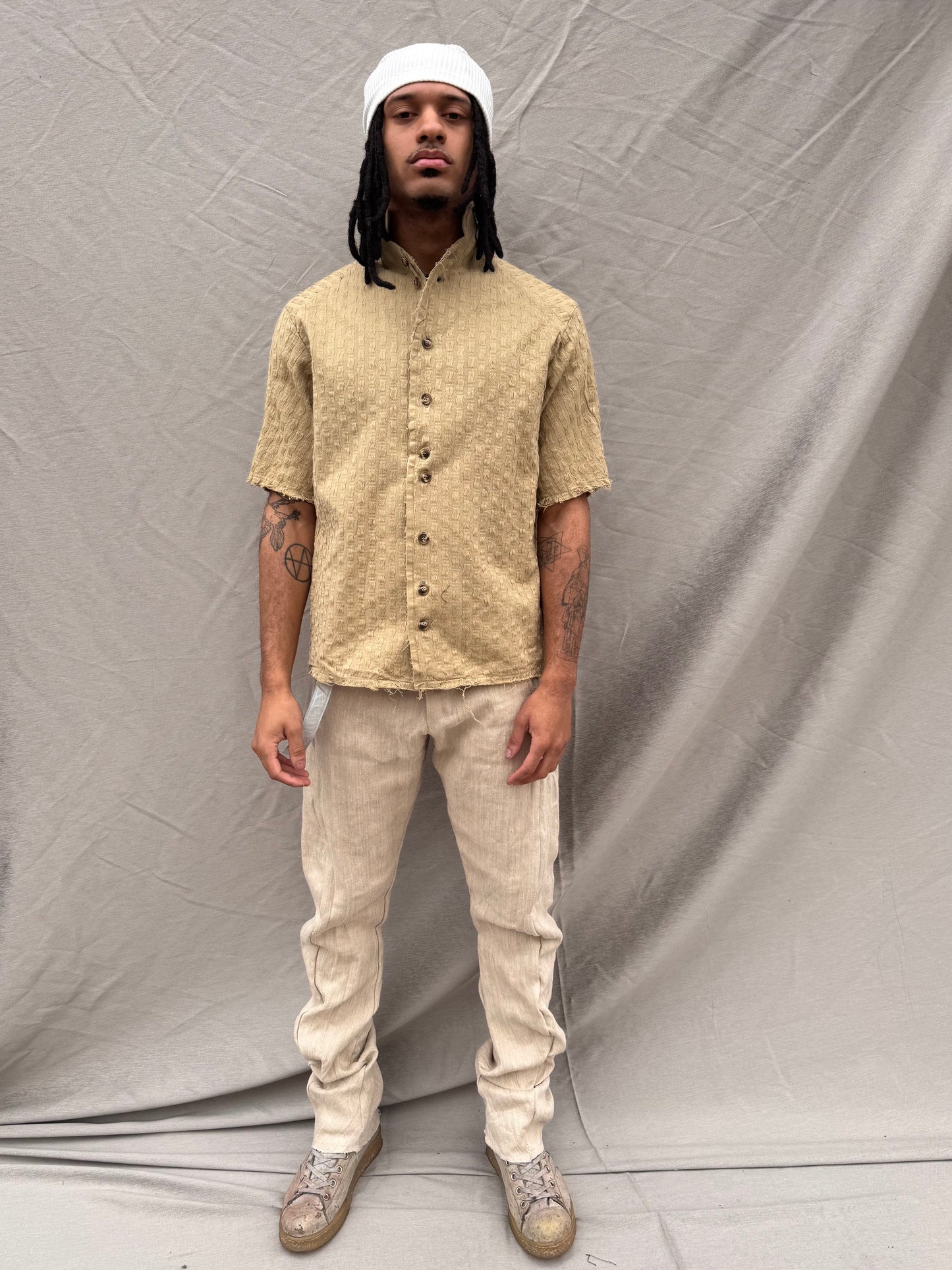 SS25 || PROTOLOGICAL ARCHETYPE SHORT SLEEVE SHIRT || KHAKI