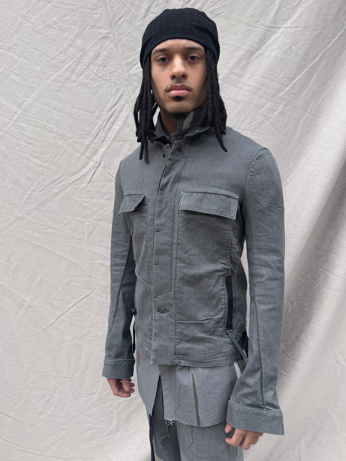 SS25 || LIGHTWEIGHT BORG || COATED GREY