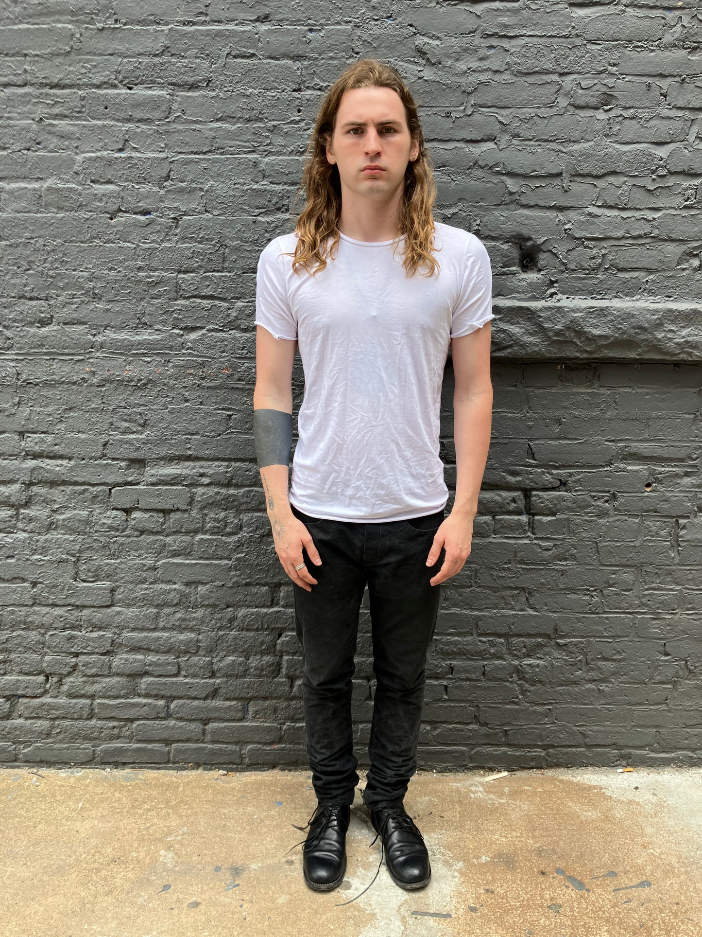 ZBT SS || FAULTED SHOULDER SS TOP || WHITE