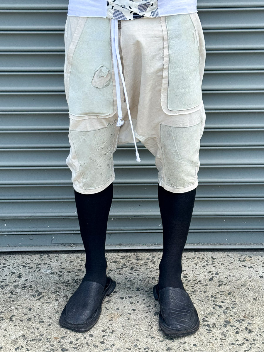 SS24 || INSERT FLY MOONSTAR SHORTS || WHITE