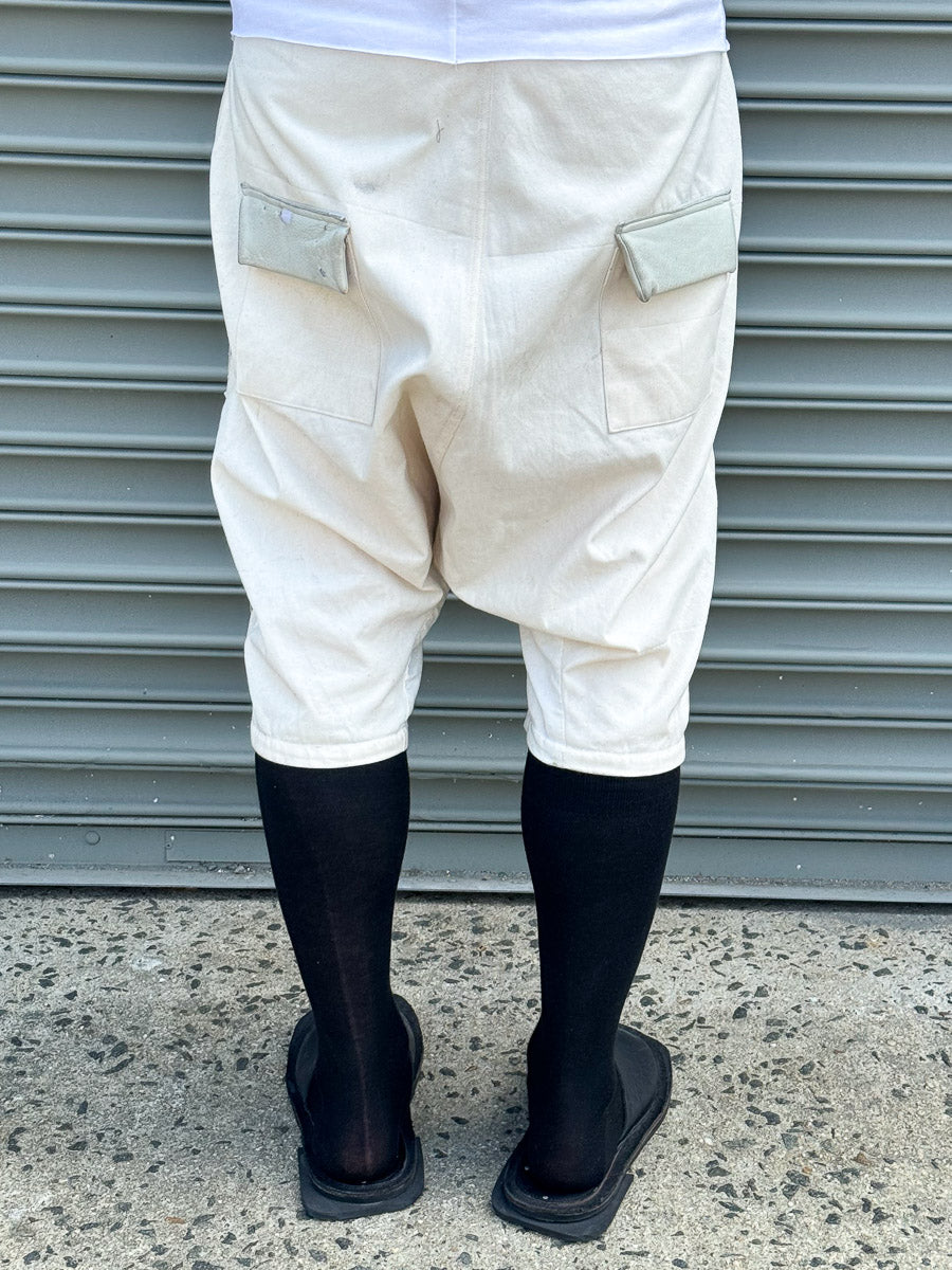 SS24 || INSERT FLY MOONSTAR SHORTS || WHITE
