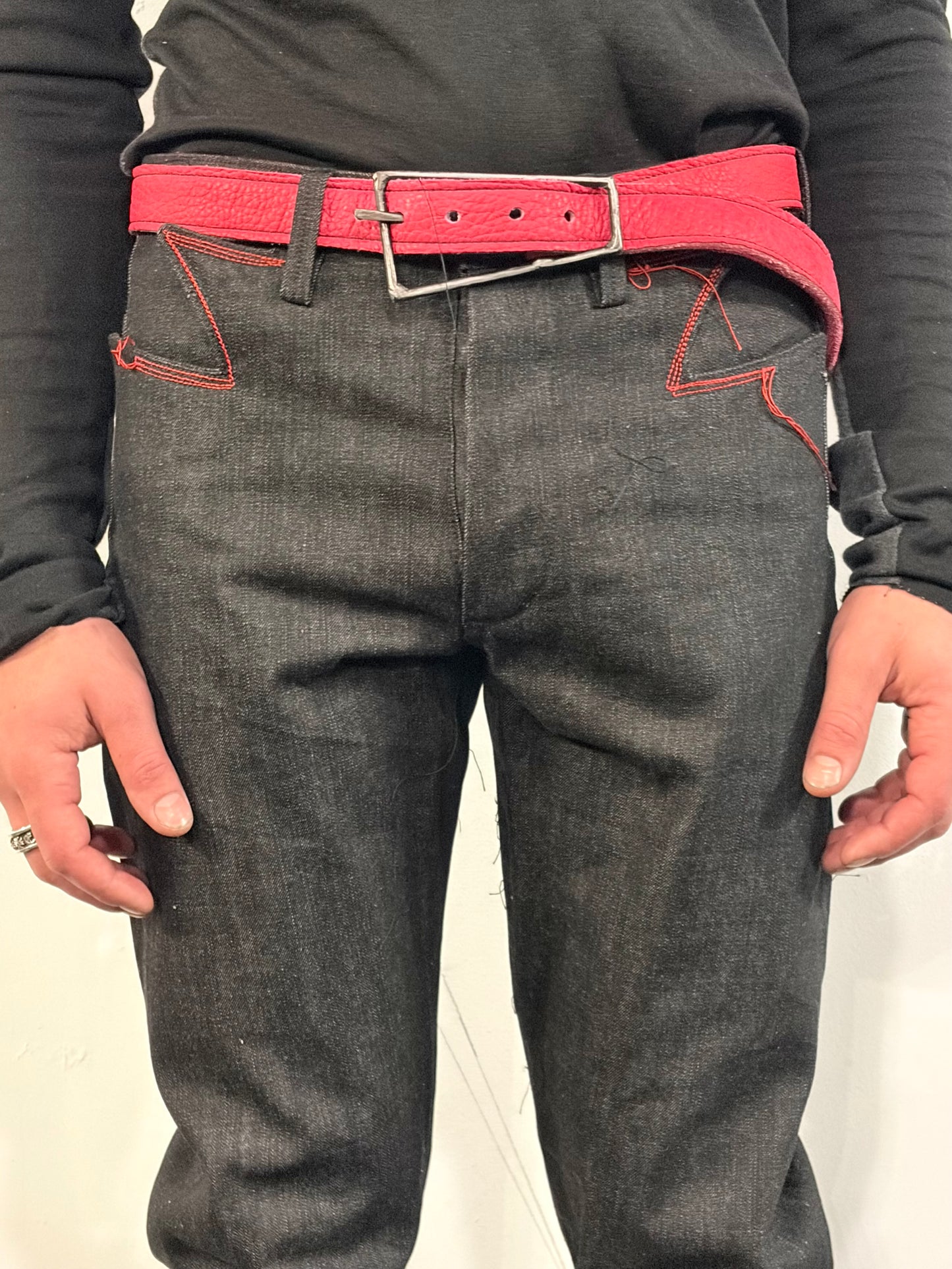 SS26 || Z: 365 - R JEANS|| 100% COTTON - BLACK RAW DENIM