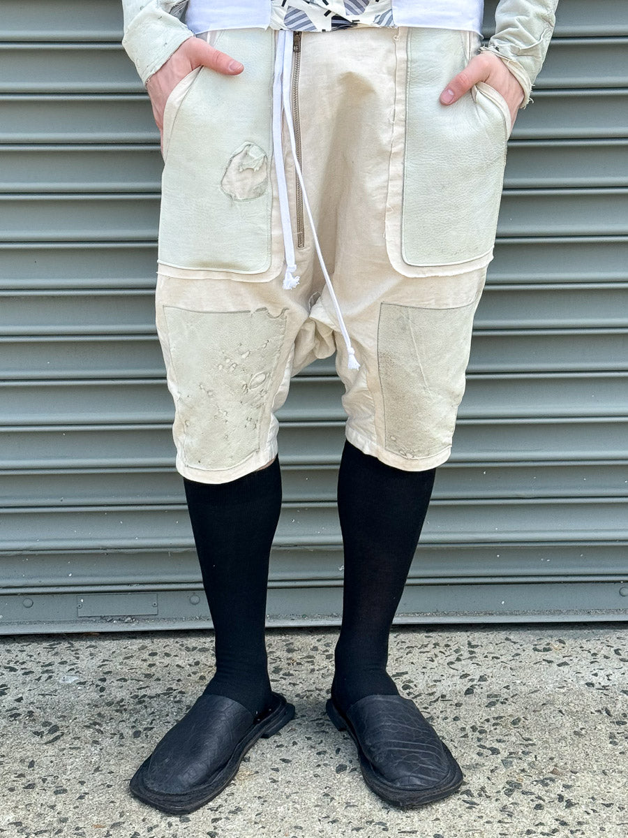 SS24 || INSERT FLY MOONSTAR SHORTS || WHITE