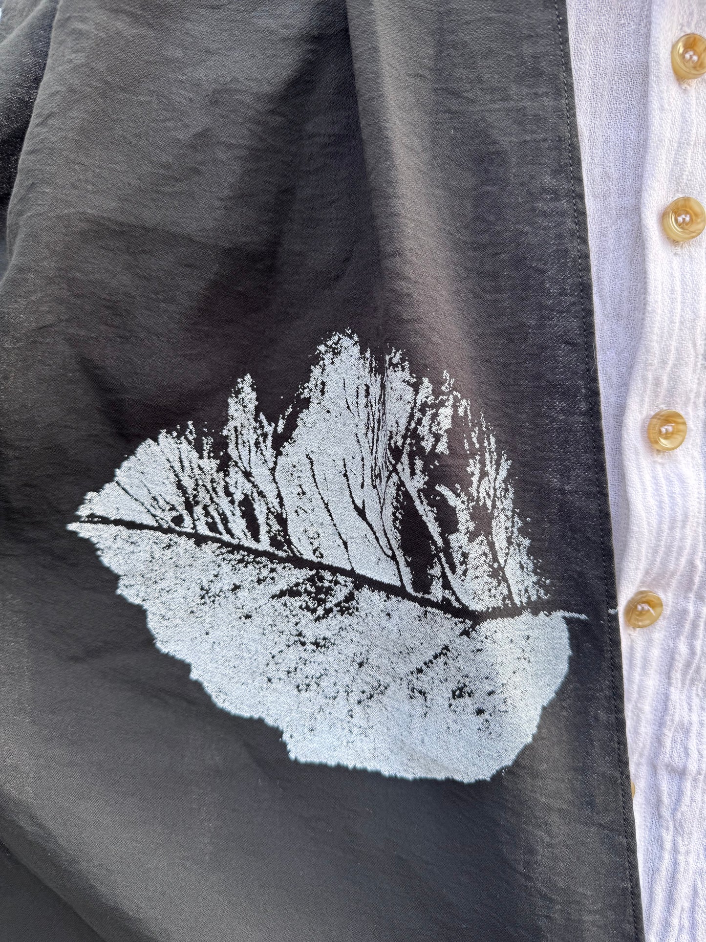 SS25 || SLIM DRY JAMAICAN LEAF RAYON SCARF ||. BLACK