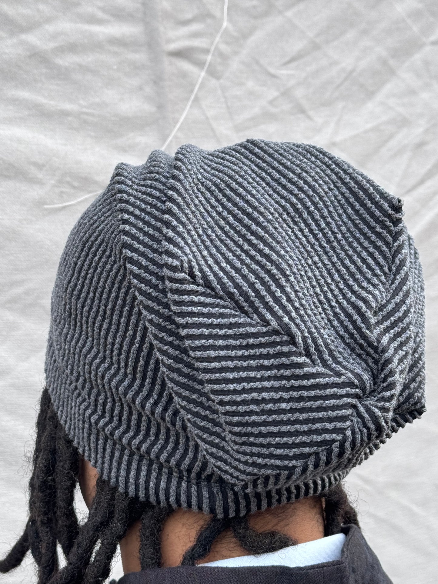 SS25 || LONG DOME BEANIE || GREY