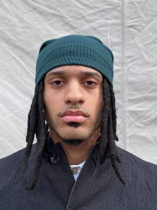 SS25 || LONG DOME BEANIE || GREEN