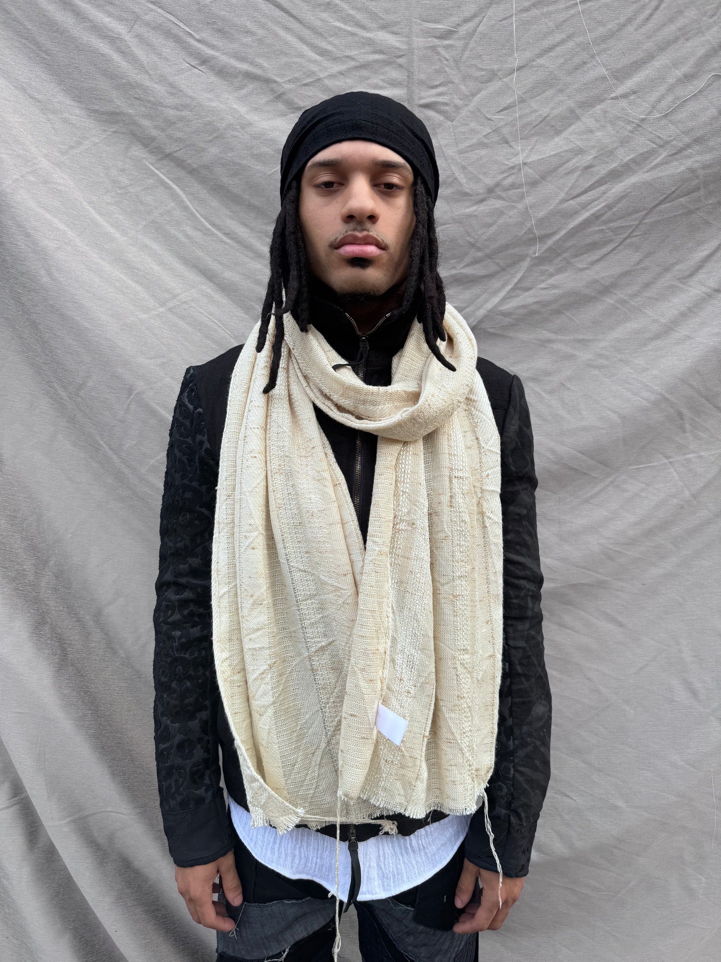SS25 || LONG LINEN + RAYON SCARF ||. MARL
