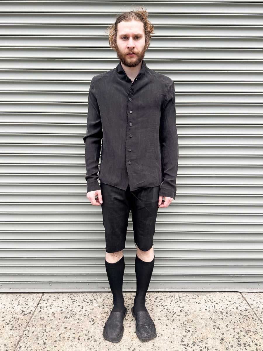 SS24 || SPANGLERS || CHARCOAL COATED BLACK
