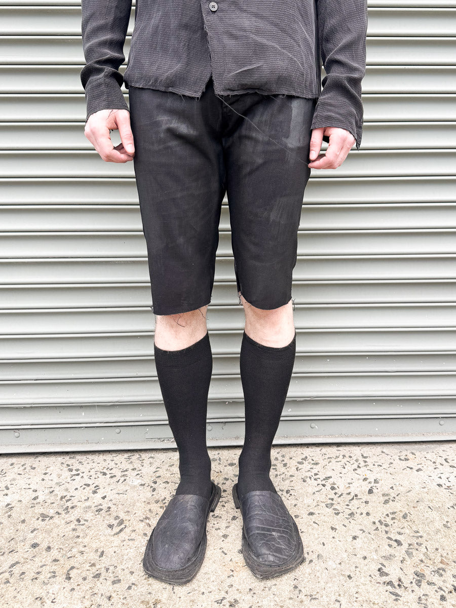 SS24 || SPANGLERS || CHARCOAL COATED BLACK