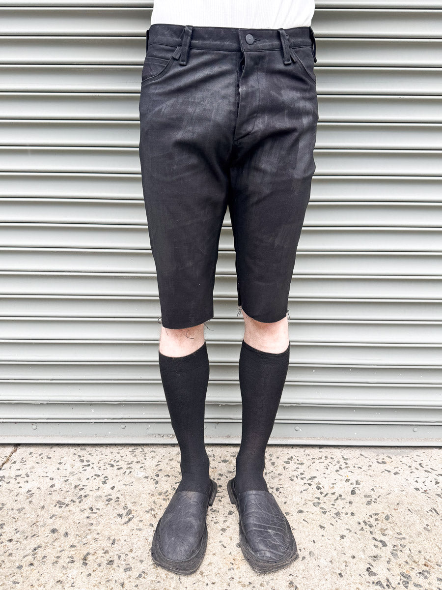 SS24 || SPANGLERS || CHARCOAL COATED BLACK
