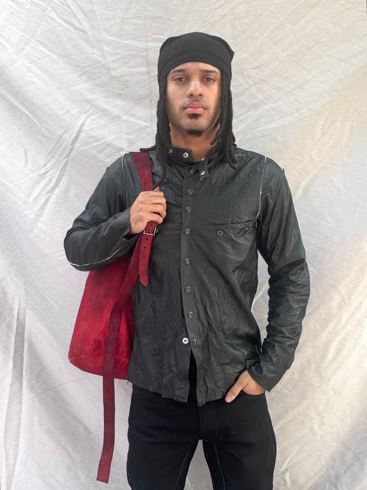 SS25 || ONE SHOULDER SLING BAG || RED KANGAROO/ HORSE/ COWHIDE