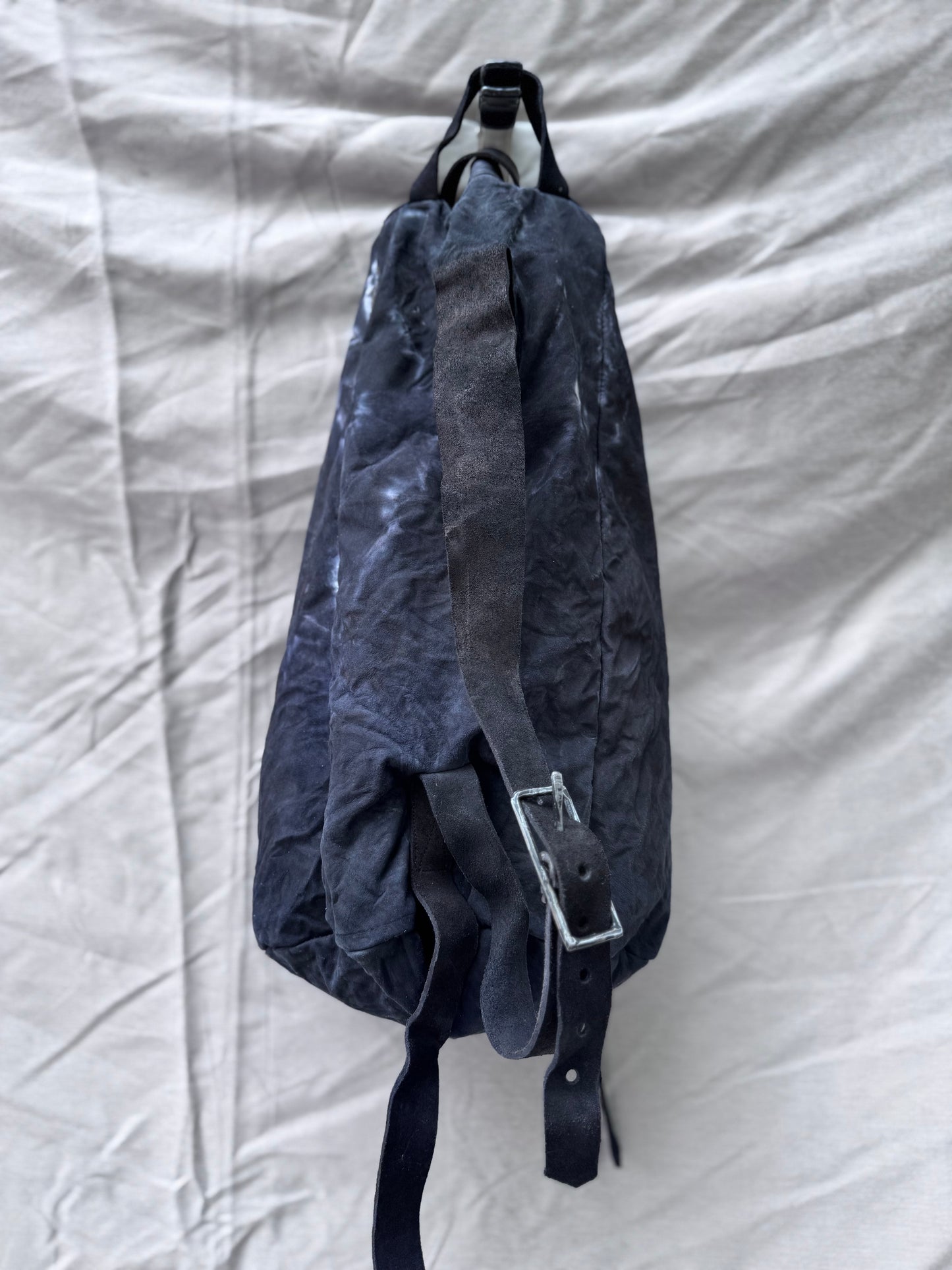 SS25 || ONE SHOULDER SLING BAG || BLACK KANGAROO/ HORSE/ COWHIDE