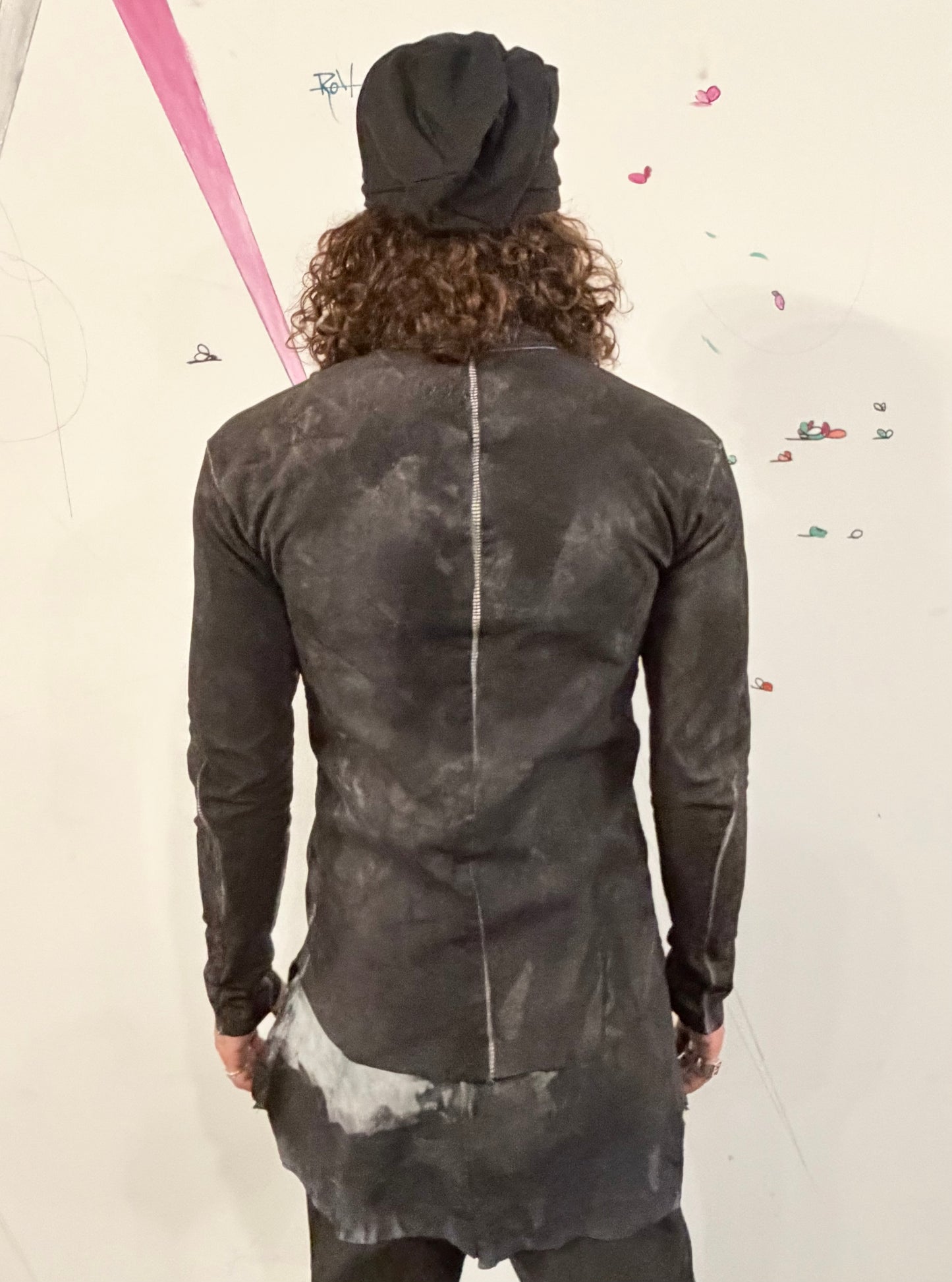 SS26 || FAULTED SHOULDER 2.0 || OVERDYED BLACK || VOLCANIC SULPHUR TREATED KANGAROO