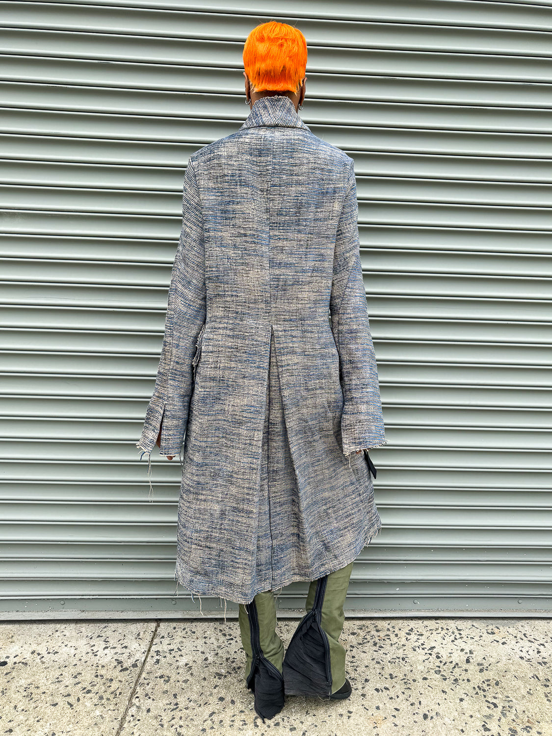 SS24 || PROTOLOGICAL ARCHETYPE COAT || INK INJECT ECRU