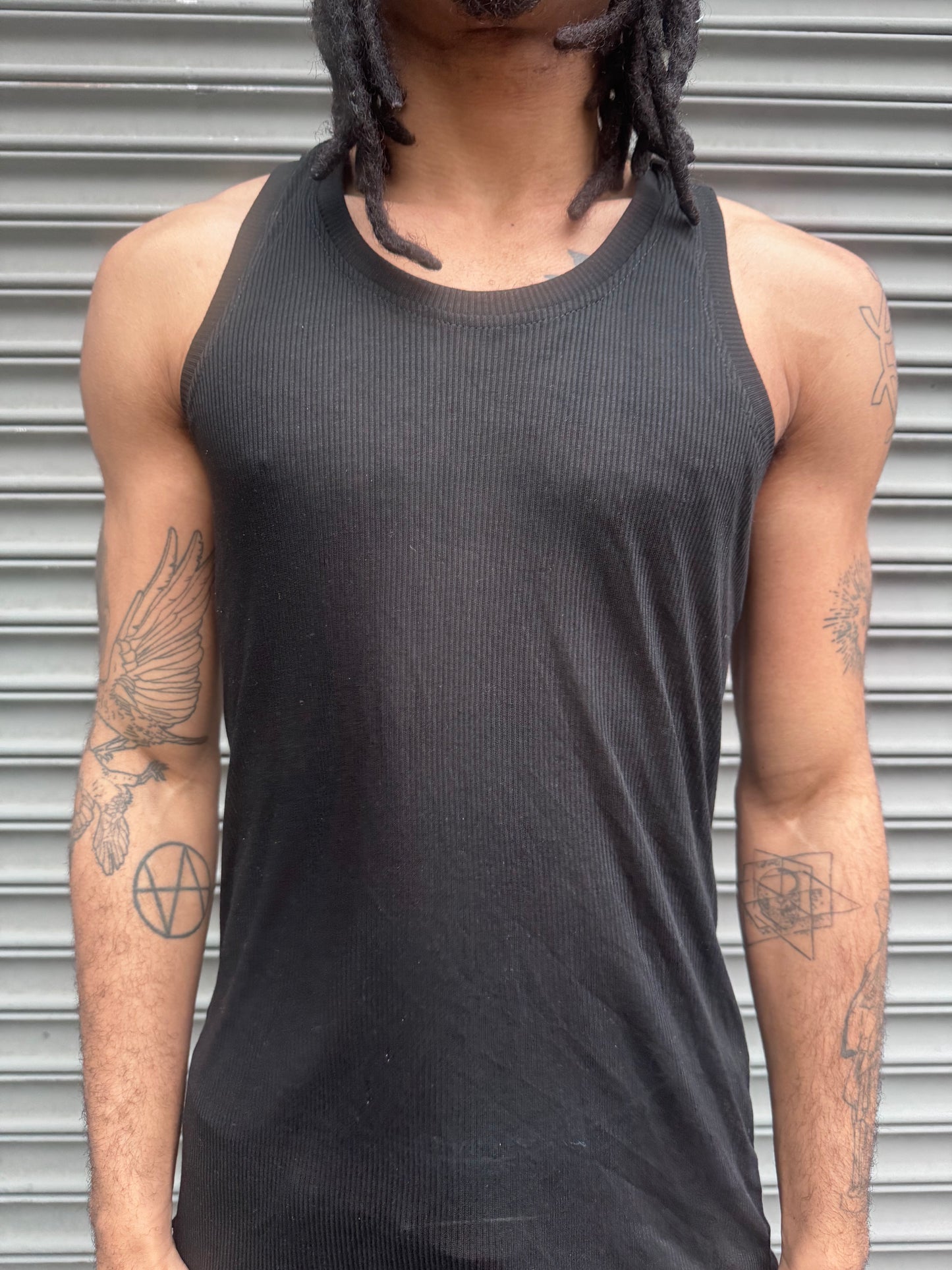 ZBT JAMAICA || A TANK || BLACK RIBBED LIGHTWEIGHT