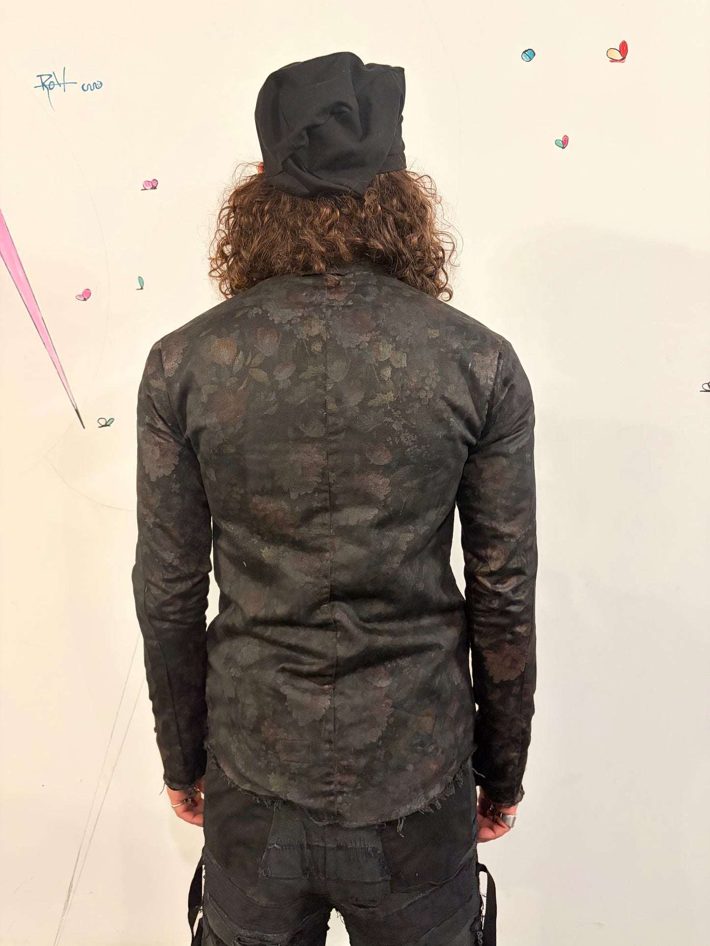 SS26 || FAULTED SHOULDER REVERSIBLE SHIRT || BLACK || VOLCANIC SULPHUR TREATED