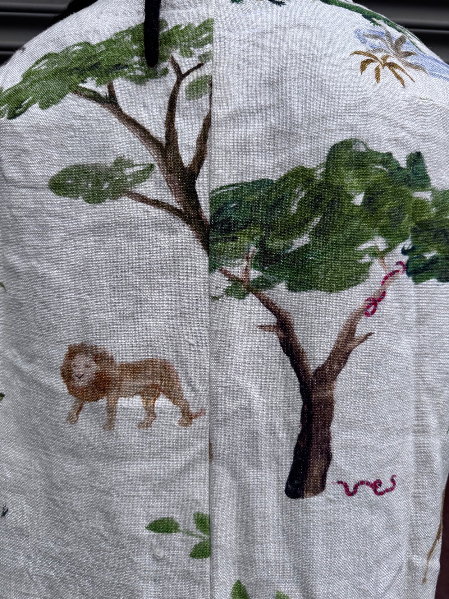 SS25 || PROTOLOGICAL ARCHETYPE SHORT SLEEVE SHIRT || ANIMAL PRINT LINEN